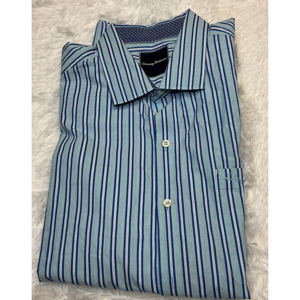 Tommy Bahama Xl Long Sleeved 100% Pima Cotton Men’s Button Down Shirt
